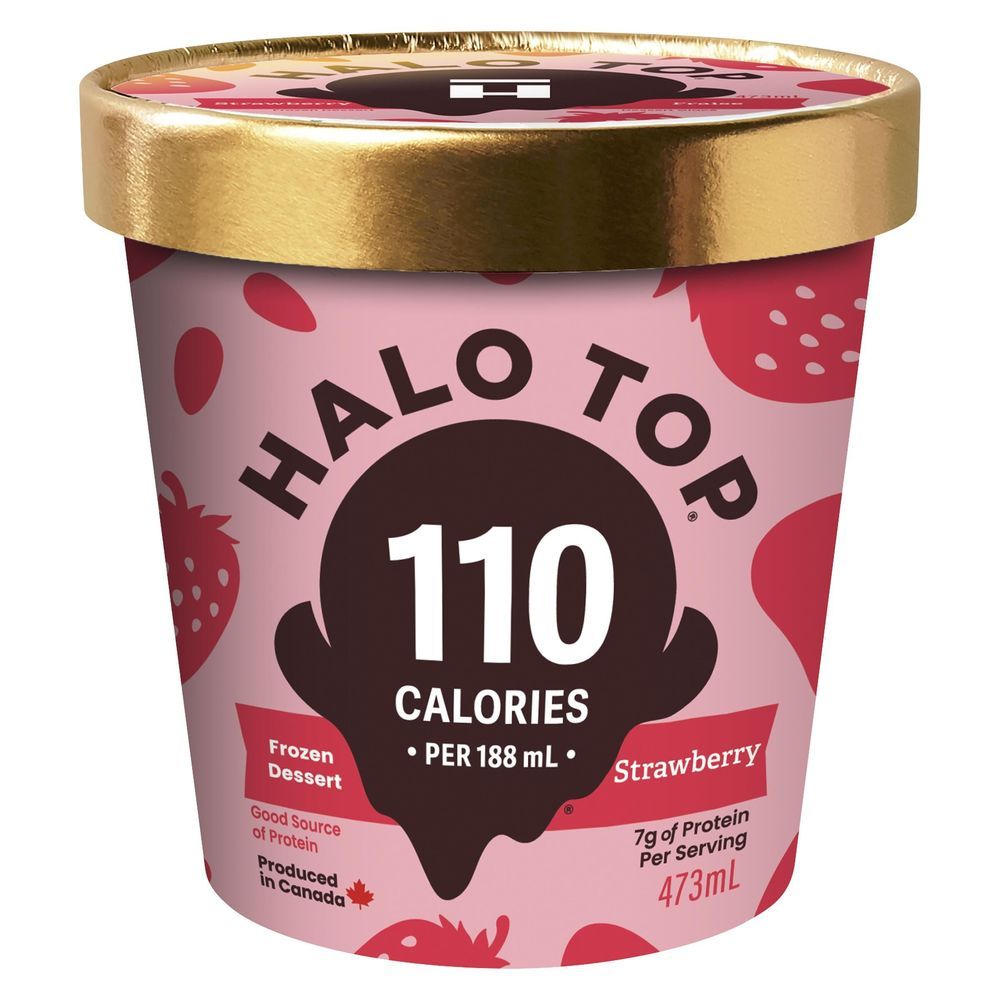 Halo Top Strawberry Ice Cream, 473 Ml -- 8 Per Case