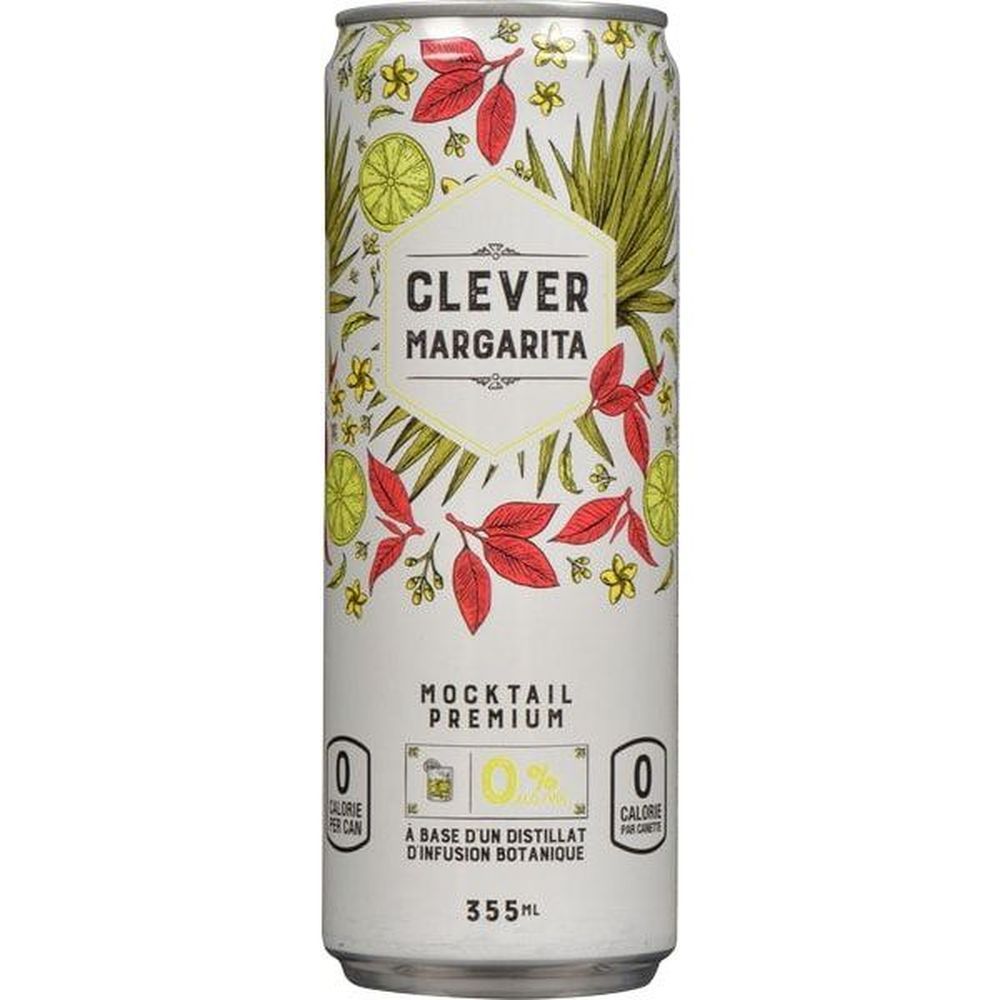 Clever Sugar-free Margarita Mocktail, 355 Ml -- 12 Per Case