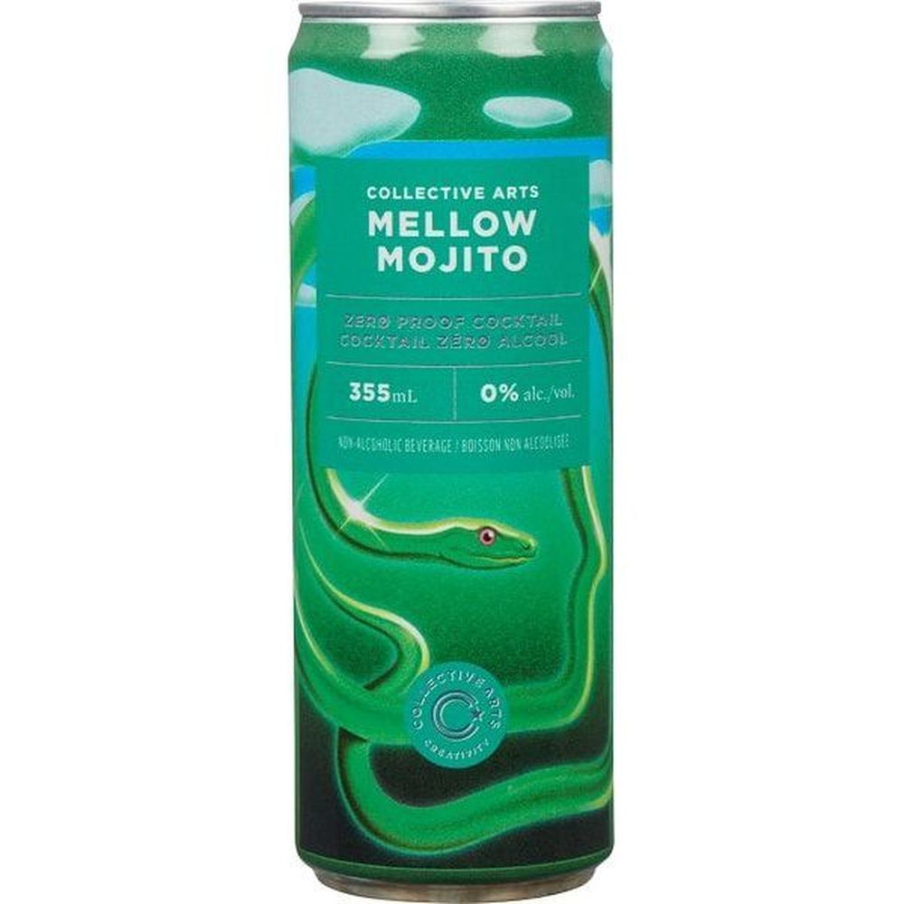 Collective Arts Mellow Mojito Zero Proof Cocktail, 355 Ml -- 12 Per Case