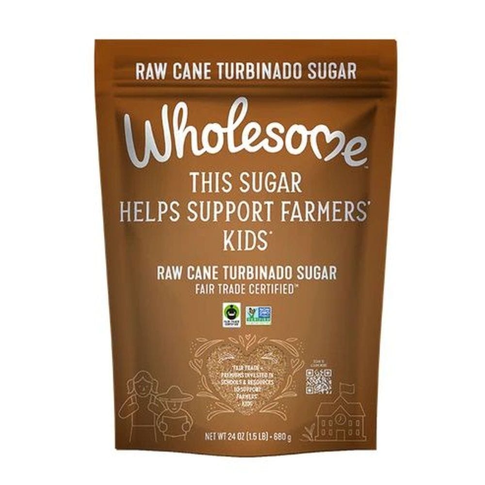 Wholesome Natural Fair Trade Raw Cane Turbinado Sugar, 680 G