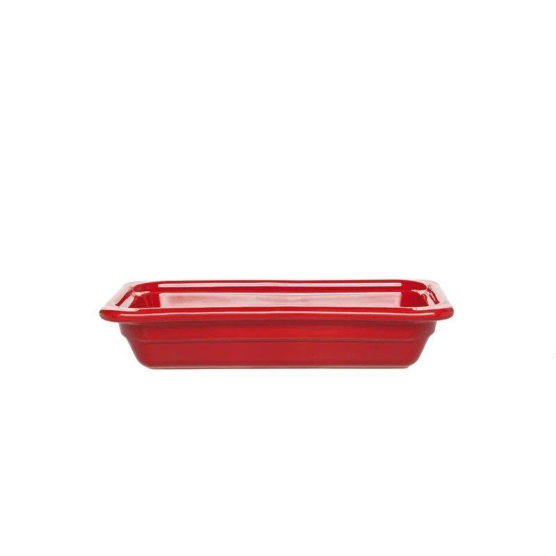 Emile Henry Recton Cherry 1/4 Size Gn Container, 1 L Capacity