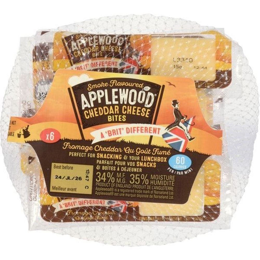Ilchester Applewood Smoked Cheddar Cheese Bites, 15 G -- 12 Per Case