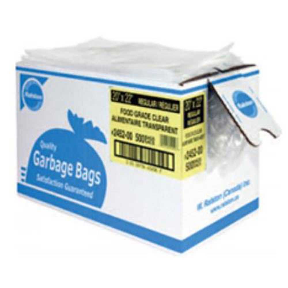W. Ralston Food Grade Clear Extra Strong Garbage Bag, 26 X 36 In -- 125 Per Case