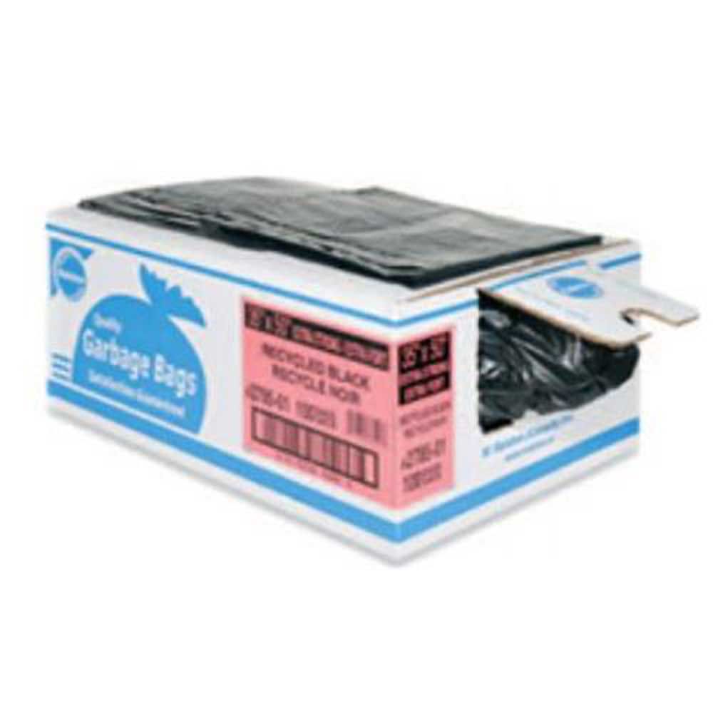 W. Ralston Black Recycled Regular Garbage Bag, 28 X 40 In -- 200 Per Case