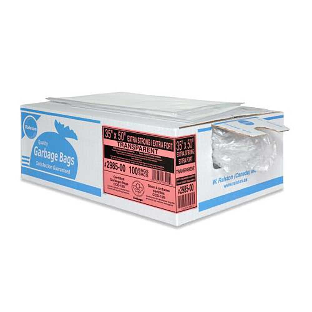 W. Ralston Sac Poubelle Blanc Ultra, 20 X 22 Po -- 500 Par Caisse