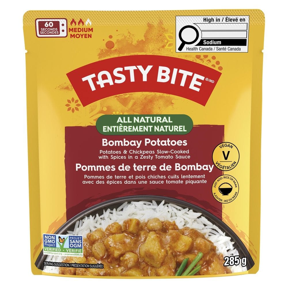 Tasty Bite All Natural Bombay Potatoes, 285 G