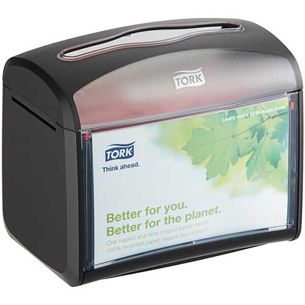 Tork Black N4 Xpressnap Tabletop Napkin Dispenser, 5.60 X 7.90 X 6.70 In