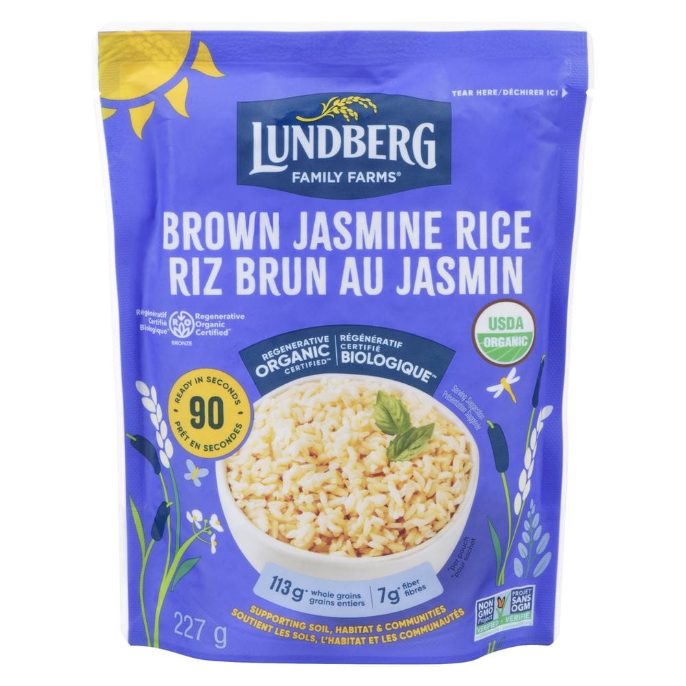 Lundberg Organic 90-second Brown Jasmine Rice, 227 G -- 6 Per Case