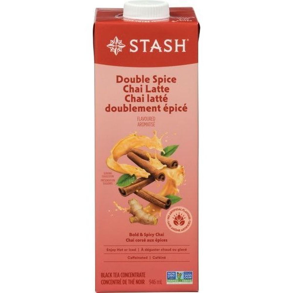 Stash Double Spice Chai Latte Flavored Black Tea Concentrate, 946 Ml -- 6 Per Case