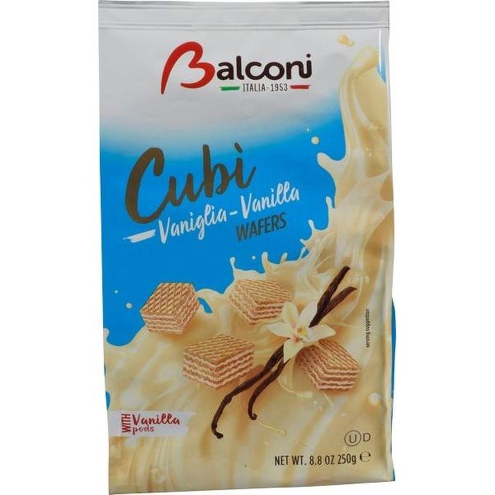 Balconi Gaufrettes À La Vanille Cubi, 250 G -- 10 Par Caisse