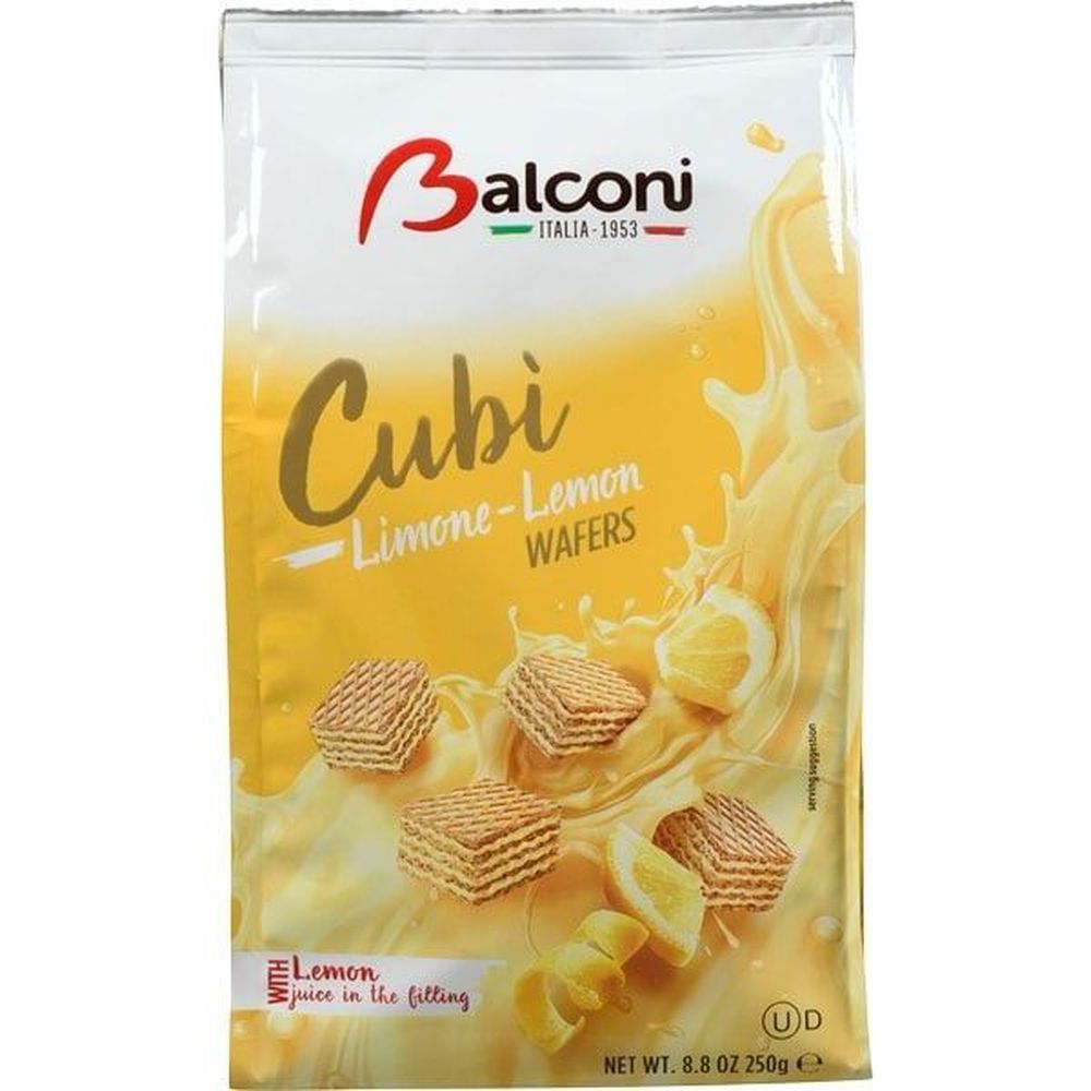 Balconi Cubi Lemon Wafers, 250 G -- 10 Per Case