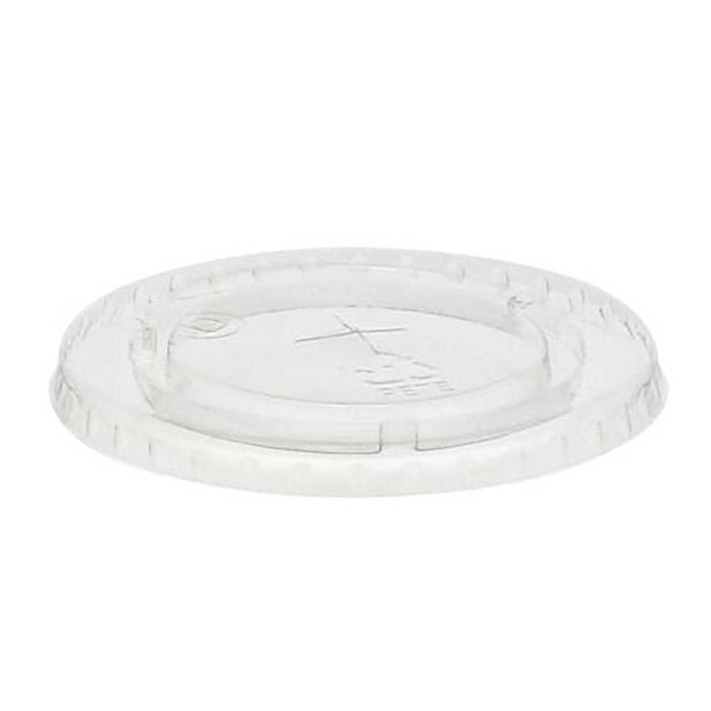 Earthchoice Clear Flat Lid With Straw Slot For 32 Oz D Size Cups -- 975 Per Case