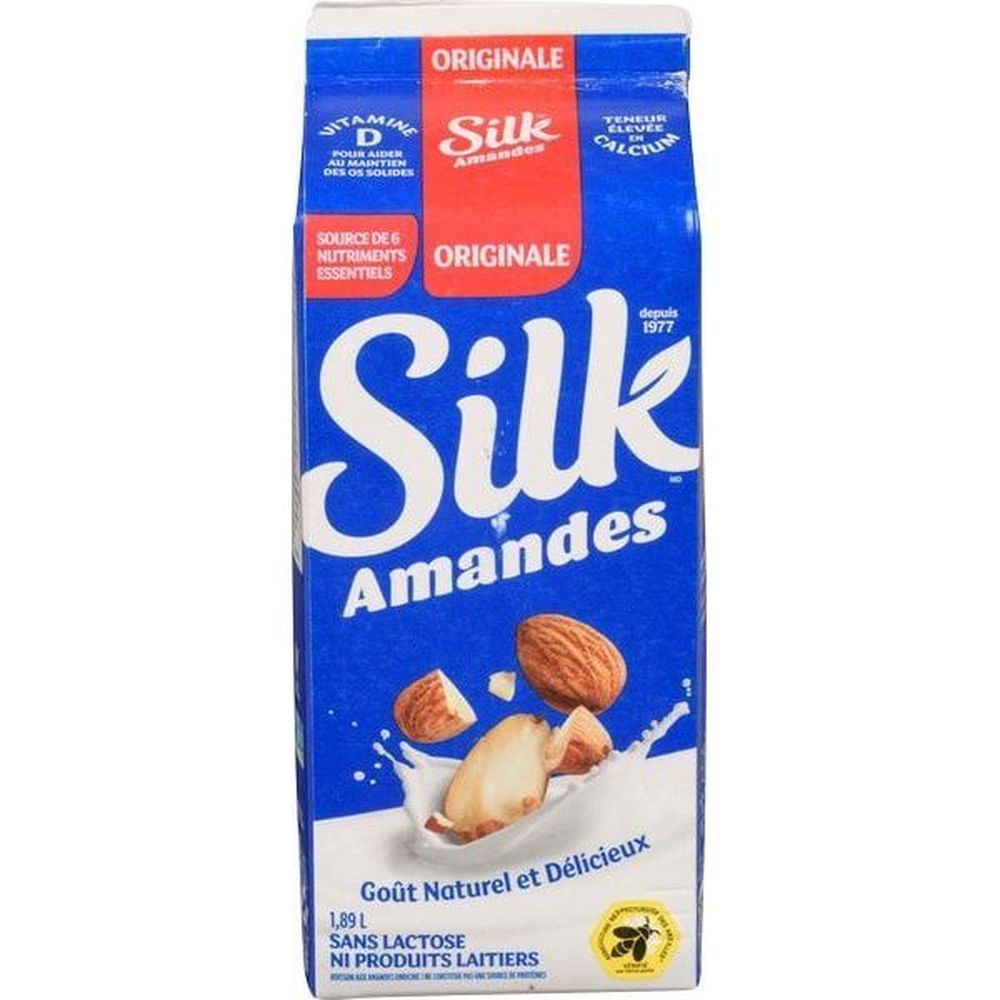 Silk Boisson Aux Amandes Originale, 1,89 L – 6 Par Caisse