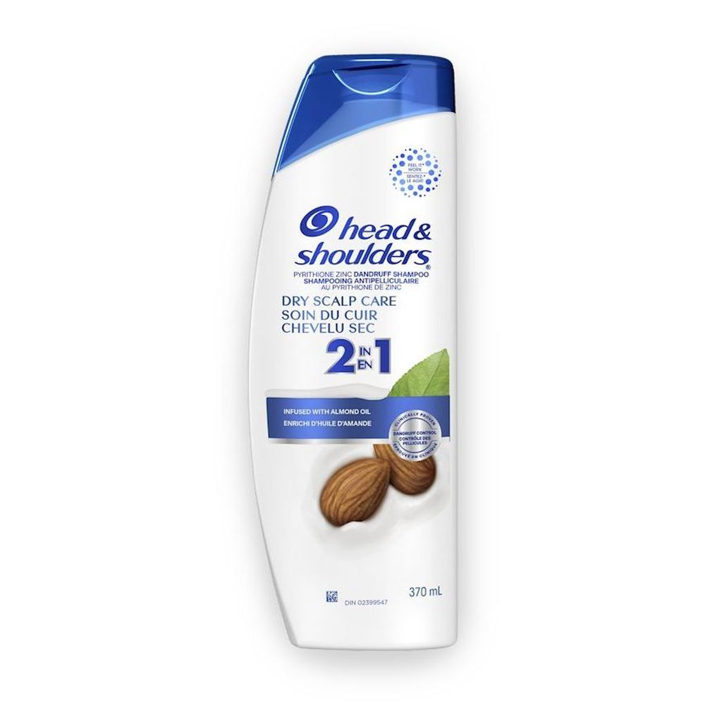 Head And Shoulders Dry Scalp Anti-dandruff 2-in-1 Shampoo Plus Conditioner, 370 Ml -- 6 Per Case