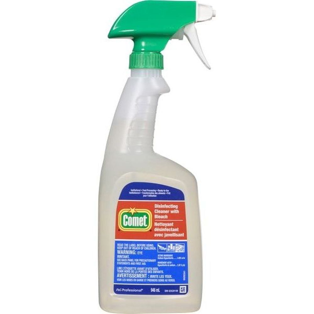 Comet Nettoyant Désinfectant Professionnel Avec Javel, 945 Ml -- 8 Par Boîte