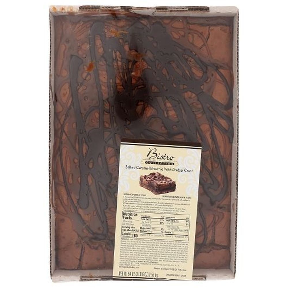 Bistro Collection Salted Caramel Brownie With Pretzel Crust, 1530.87 G -- 4 Per Case