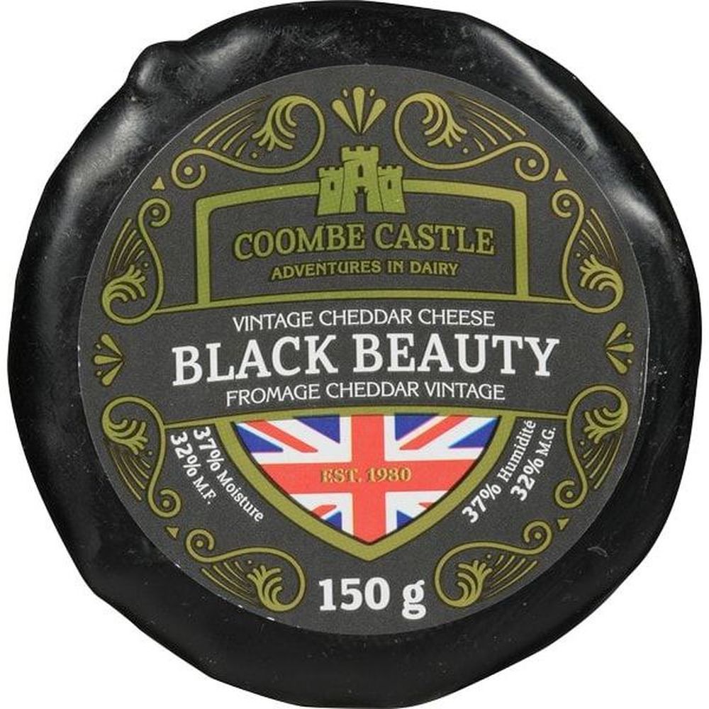 Coombe Castle Fromage Cheddar Vintage Black Beauty, 150 G -- 6 Par Boîte