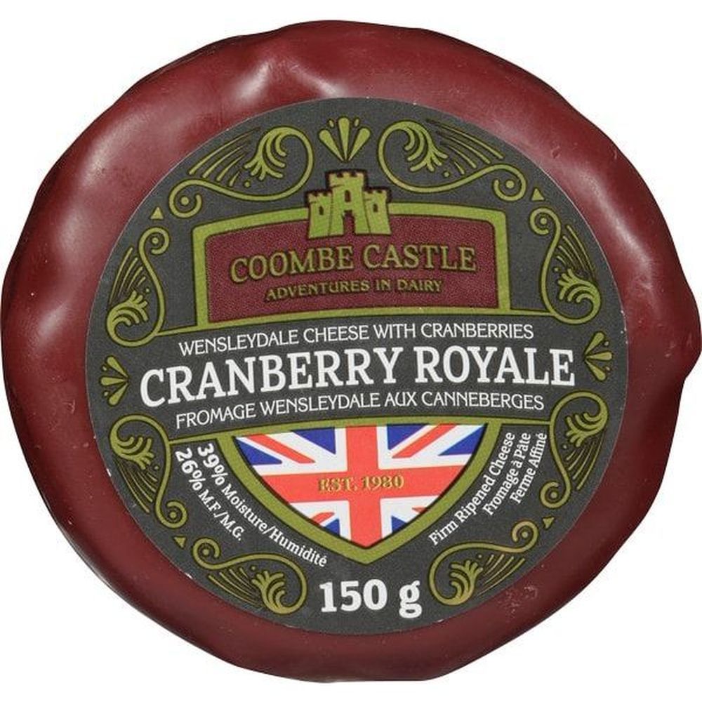 Coombe Castle Fromage Wensleydale Royale Aux Canneberges, 150 G -- 6 Par Boîte