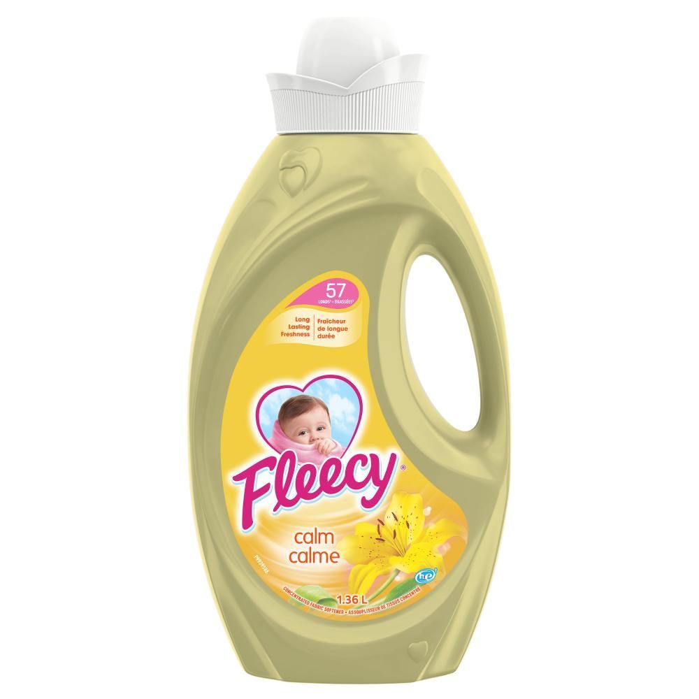 Fleecy Aroma Calm 57 Loads Fabric Softener Liquid, 1.36 L - 6 Per Case