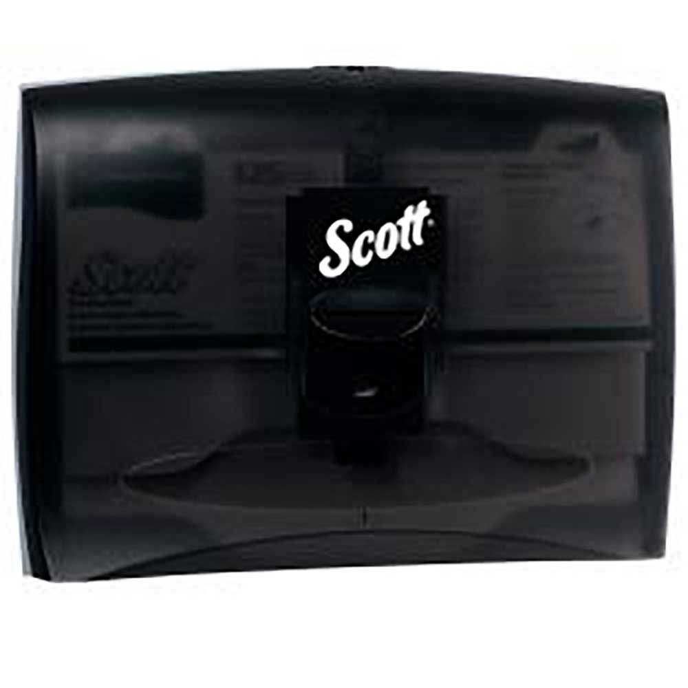 Scott Black Toilet Seat Cover Dispenser, 13.25 X 17.5 X 2.25 In