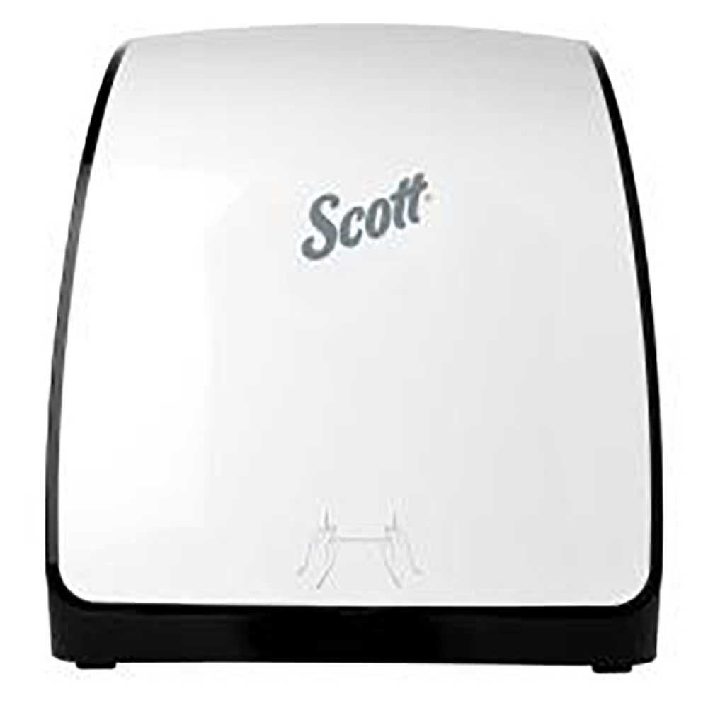 Scott Slimroll White Manual Towel Dispenser For Orange Core Towel, 12.65 X 13.02 X 7.18 In