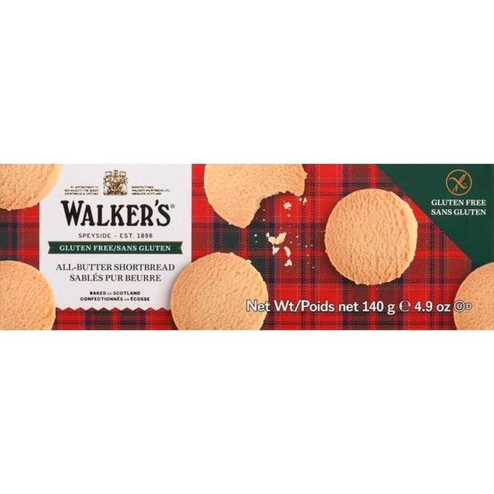 Walkers Gluten-free Shortbread, 140 G -- 12 Per Case