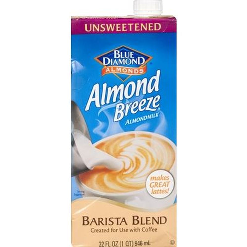 Blue Diamond Almonds ,lait D'amande Breeze Non Sucré, Mélange Barista, 946 Ml – 12 Par Carton