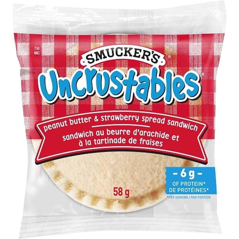 Uncrustables Peanut Butter And Strawberry Sandwich, 58 G -- 60 Per Case