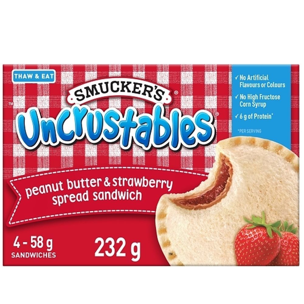 Uncrustables Peanut Butter And Strawberry Sandwich, 58 G -- 32 Per Case