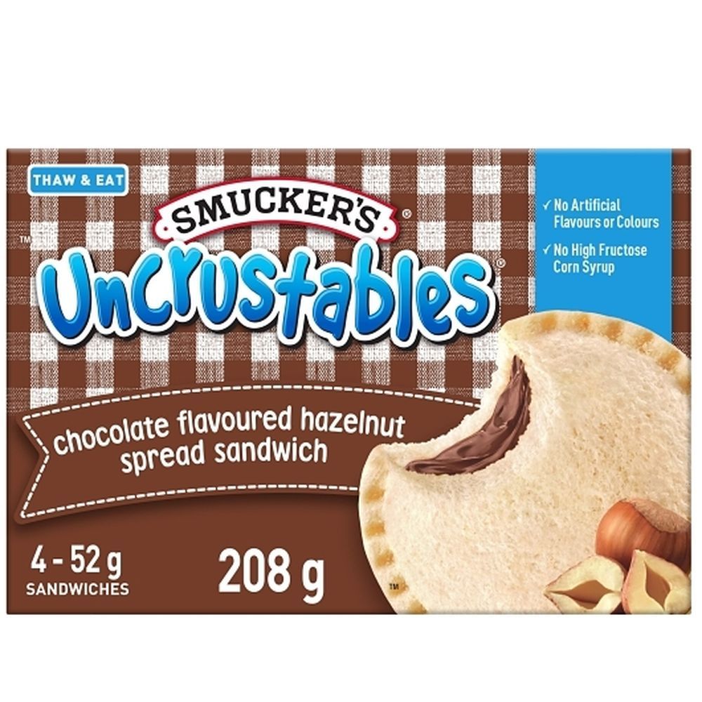 Uncrustables Chocolate Hazelnut Spread Sandwich, 52 G -- 32 Per Case