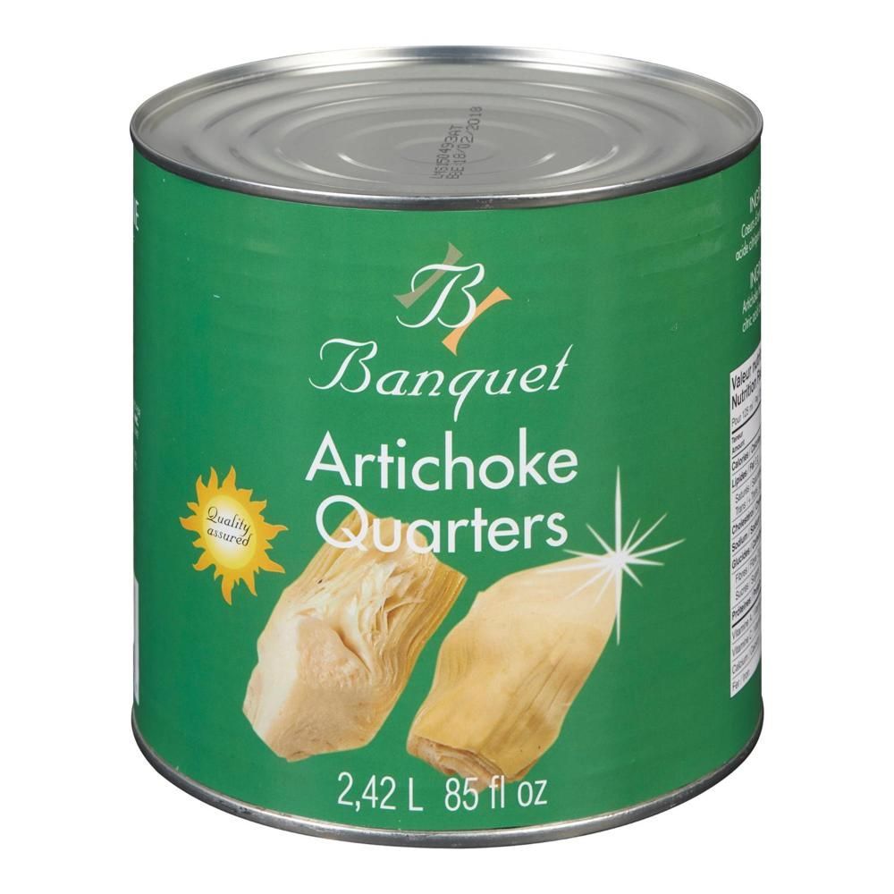 Banquet Artichokes Quarters, 2.42 L - 6 Per Case