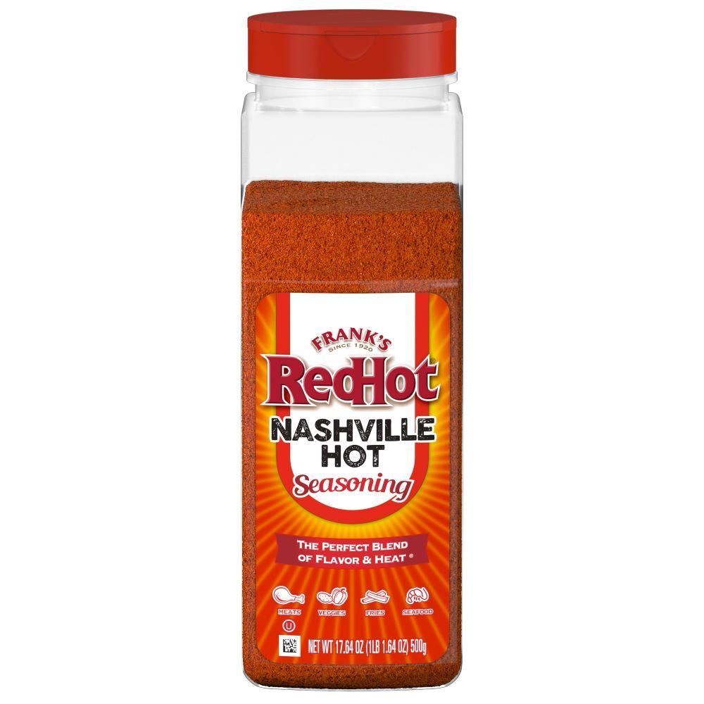 Frank's Redhot Assaisonnement Nashville Hot, 500 G – 6 Par Boîte