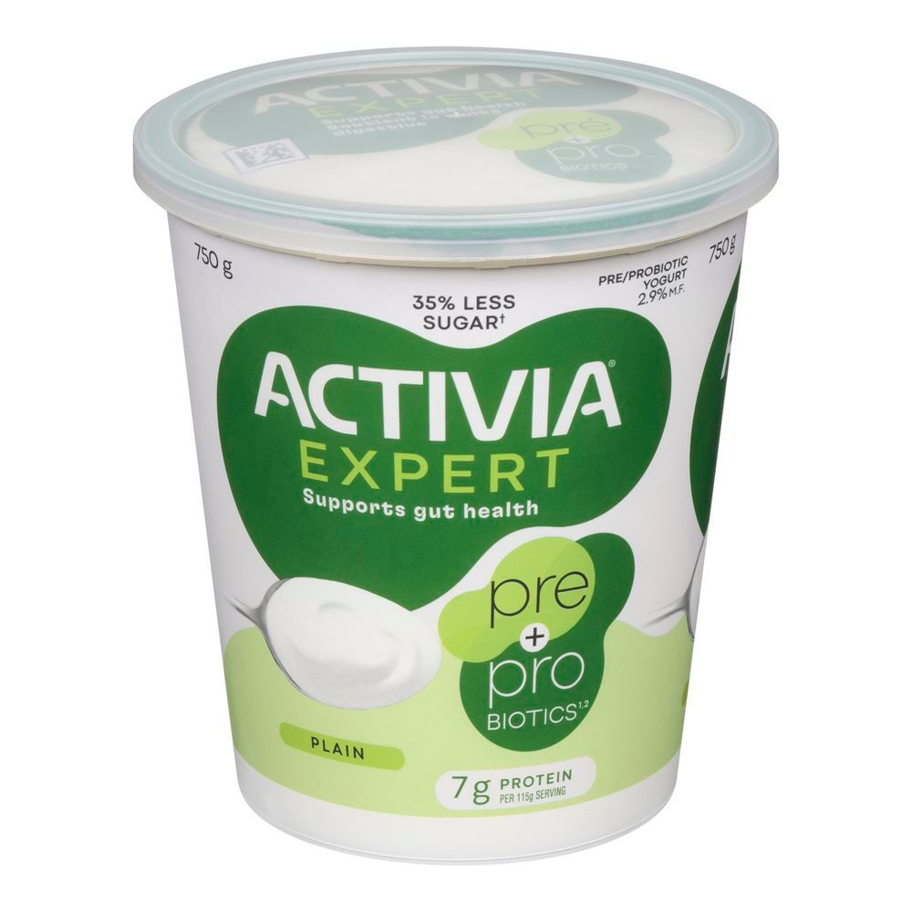 Activia Expert Plain Pre Probiotics Yogurt, 750 G