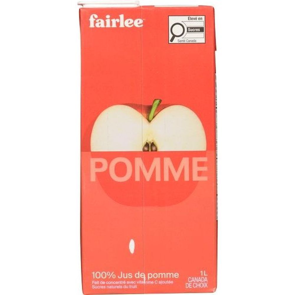 Fairlee Apple Juice, 1 L -- 12 Per Case