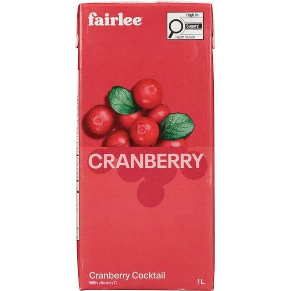 Fairlee Cranberry Cocktail, 1 L -- 12 Per Case