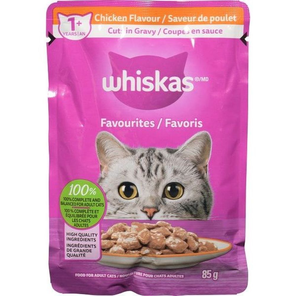 Whiskas Favourites Chicken Cuts In Gravy Cat Food, 85 G -- 8 Per Case