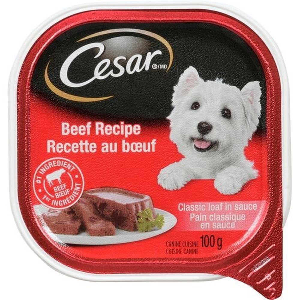 Cesar Beef Classic Loaf In Sauce Wet Dog Food, 100 G -- 24 Per Case
