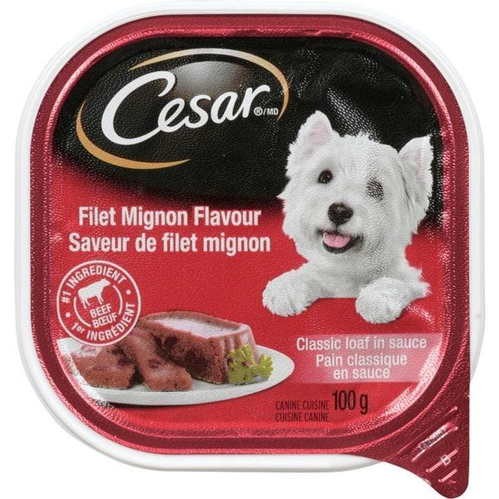 Cesar Filet Mignon Classic Loaf In Sauce For Adult Dog, 100 G -- 24 Per Case