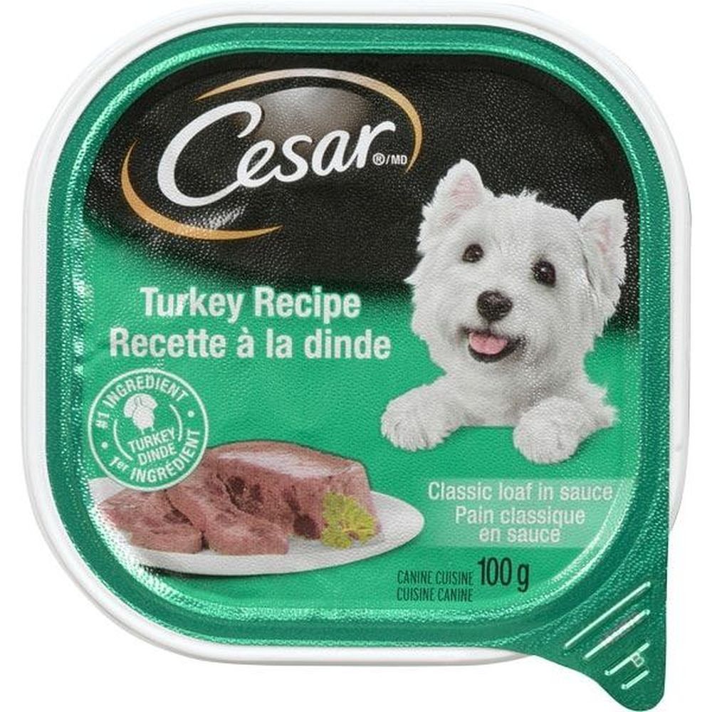 Cesar Turkey Wet Dog Food For Adult Dogs, 100 G -- 24 Per Case
