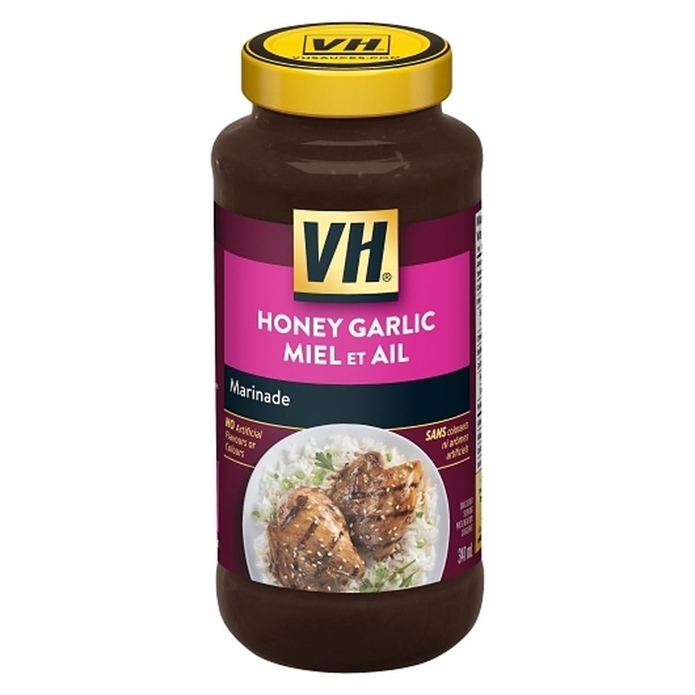 Vh Sauce De Cuisson Au Miel Et À L'ail, 341 Ml – 12 Par Boîte
