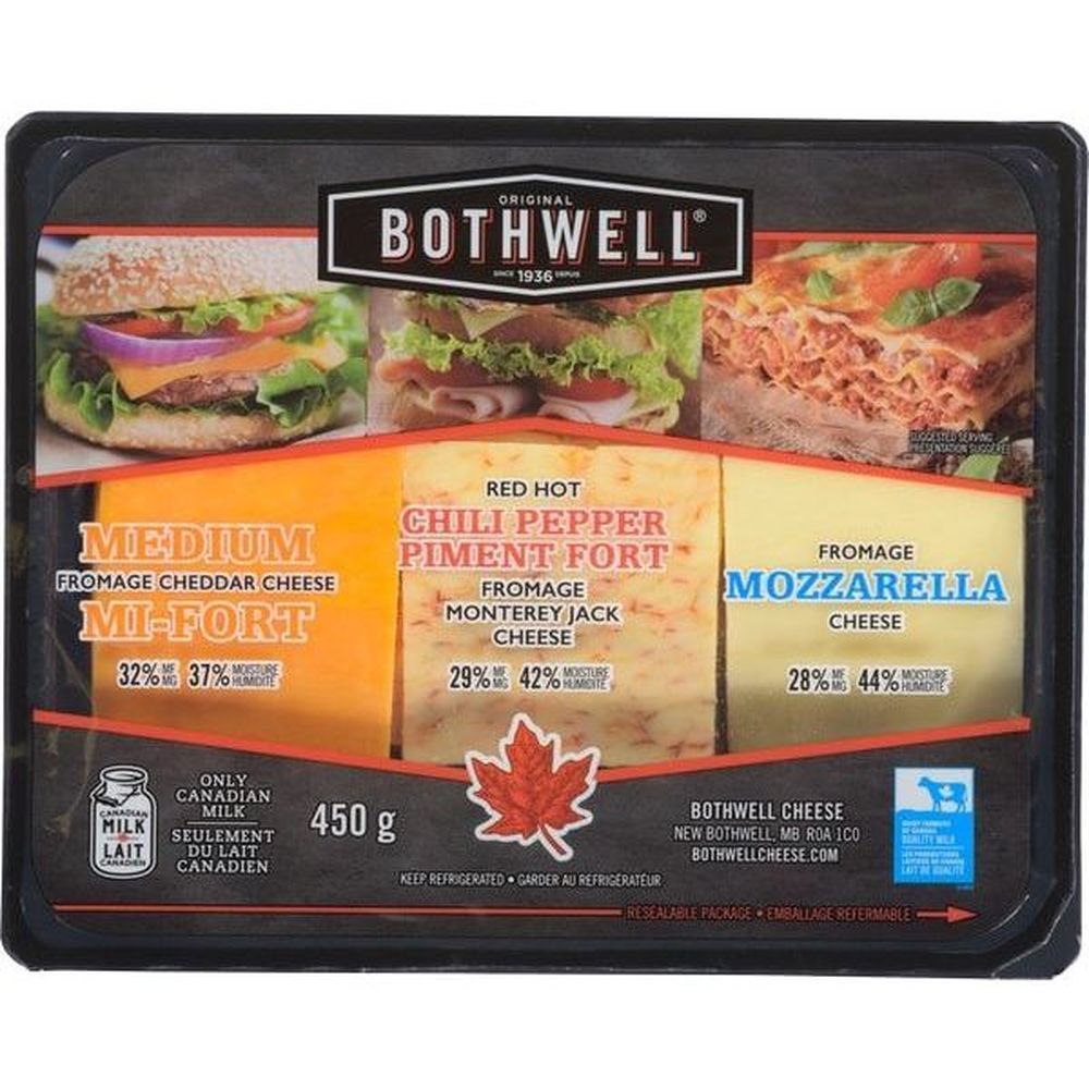 Bothwell Assorted Sliced Cheese, 450 G -- 12 Per Case