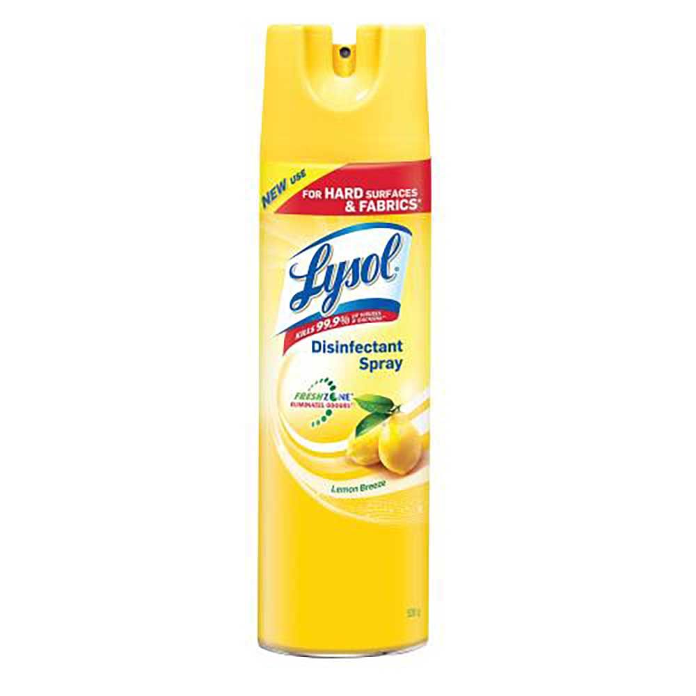 Lysol Lemon Breeze Disinfectant Spray, 539 G -- 12 Per Case