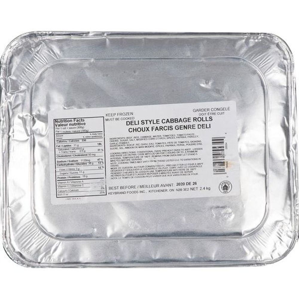Keybrands Rouleaux De Chou Style Charcuterie, 2,4 Kg -- 2 Par Boîte