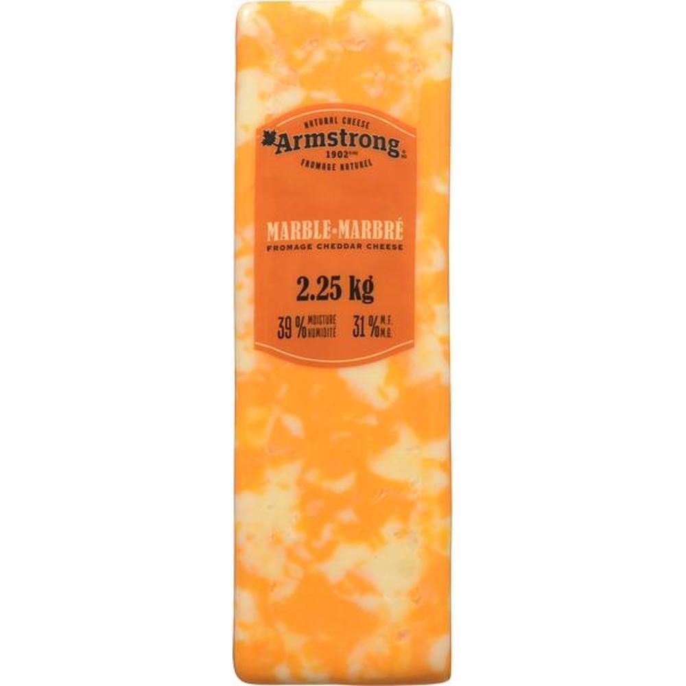 Armstrong Mild Marble Cheddar Cheese, 2.25 Kg - 4 Per Case