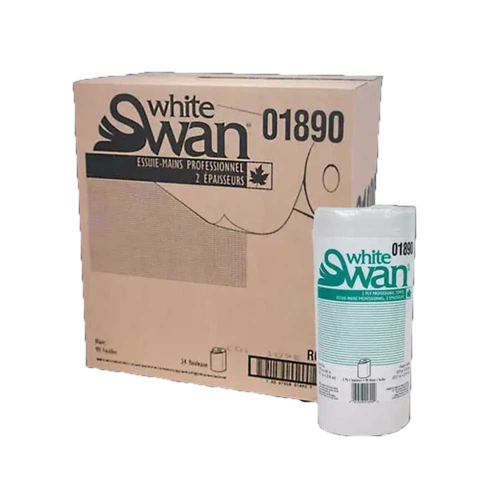 White Swan Classic White Professional Towel, 90 Count -- 24 Per Case