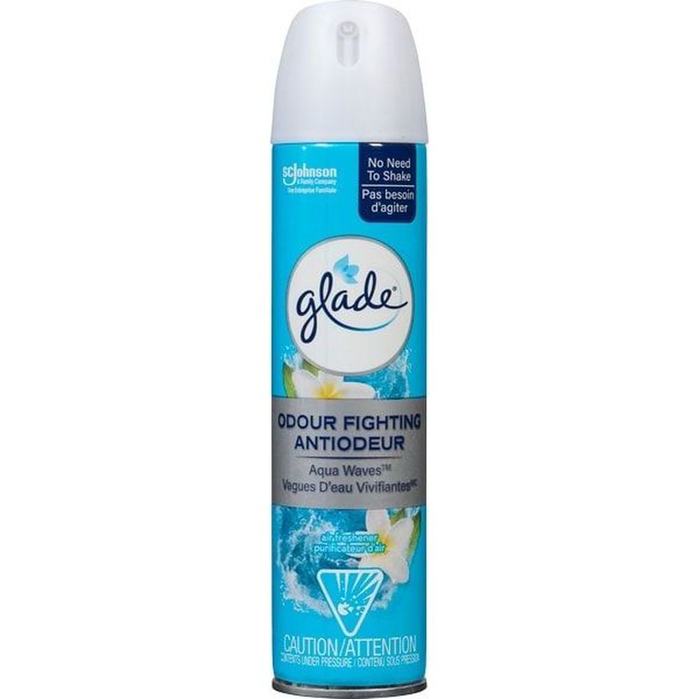 Glade Aqua Waves Aerosol Air Freshener, 235 G -- 12 Per Case