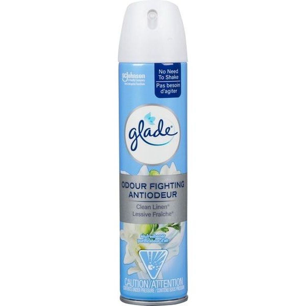 Glade Clean Linen Air Freshener, 226 G Aerosol Spray -- 12 Per Case