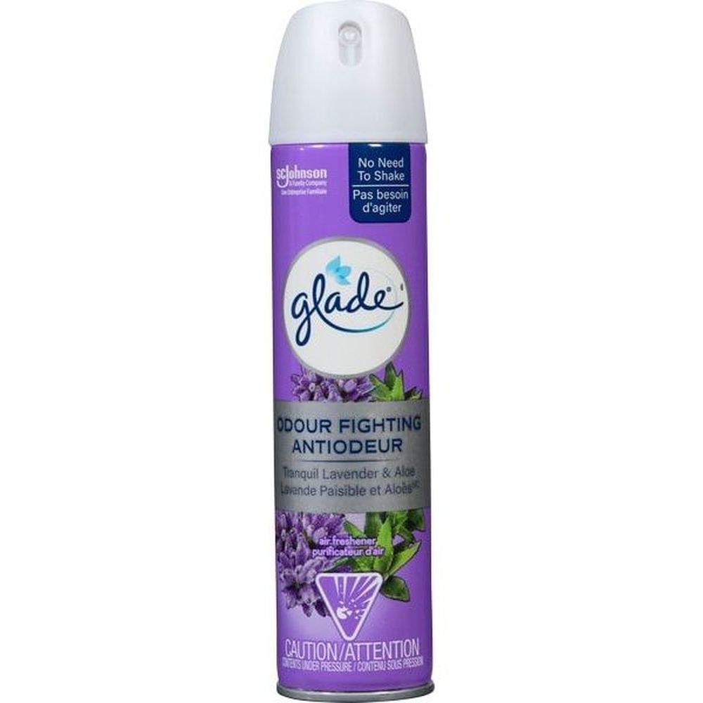 Glade Tranquil Lavender And Aloe Aerosol Air Freshener, 8 Oz -- 12 Per Case