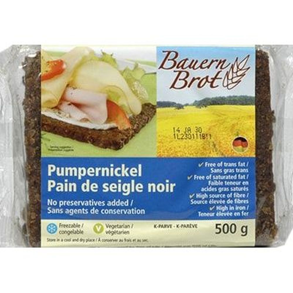 Bauernbrot Pumpernickel Bread Germany, 500 G -- 12 Per Case
