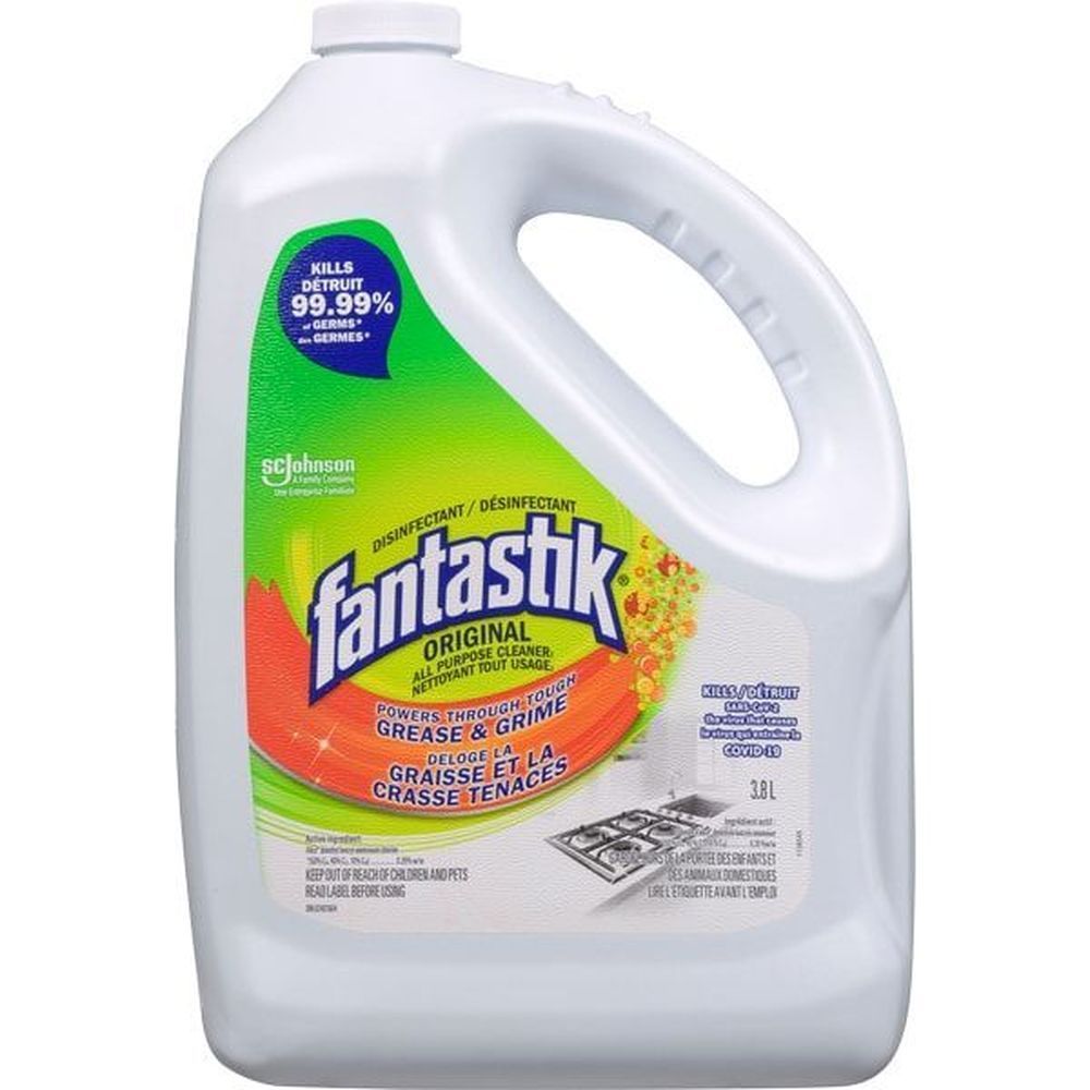 Fantastik Original Disinfectant All Purpose Cleaner Refill, 3.8 L -- 4 Per Case